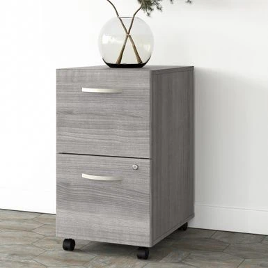 Studio A 2 Drawer Mobile File Cabinet By Bush Business Furniture - Storm Gray 2 Studio A 2 Drawer Mobile File Cabinet By Bush Business Furniture - Storm Gray - Image 2