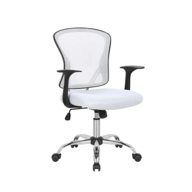 Porthos Home Cyrus Swivel Office Chair, Mesh Back, Adjustable Height - White 1 Porthos Home Cyrus Swivel Office Chair, Mesh Back, Adjustable Height - White