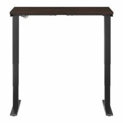 Move 40 Series 48W X 24D Adjustable Desk By Bush Business Furniture - Black Walnut/Cool Gray Metallic -Felloweis Store 017d22a9 67f2 4798 b105 b182895a2a04