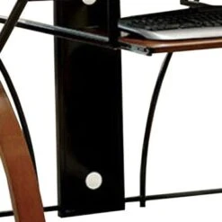Baden Transitional Style Computer Desk , Oak And Black - Brown -Felloweis Store 03309c38 c4b0 43b0 977c 662d1baf1e01