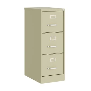 Hirsh 22-in Deep 3 Drawer, Letter Width, Vertical File Cabinet - Beige 1 Hirsh 22-in Deep 3 Drawer, Letter Width, Vertical File Cabinet - Beige