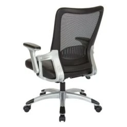 Black Mesh Back Manager's Office Chair With Silver Frame - Black Faux Leather 23 Black Mesh Back Manager's Office Chair With Silver Frame - Black Faux Leather -Felloweis Store 04eb0f03 9a30 48be a25d 369d4b4e9064