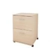 Nexera Essentials Mobile Filing Cabinet, Natural Maple - Beige