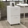Hybrid 2 Drawer Mobile File Cabinet By Bush Business Furniture - White
