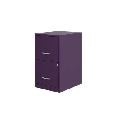 Space Solutions 18in. 2 Drawer Metal File Cabinet, Teal - Silver - Letter 8 Space Solutions 18in. 2 Drawer Metal File Cabinet, Teal - Silver - Letter - Image 8