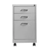 Porch & Den Penelope Platinum 19-inch 3-drawer Pedestal File - Grey - Letter