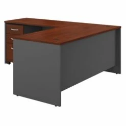 Series C 66W L Shaped Desk With Drawers By Bush Business Furniture - Hansen Cherry/Graphite Gray 17 Series C 66W L Shaped Desk With Drawers By Bush Business Furniture - Hansen Cherry/Graphite Gray -Felloweis Store 0746cf63 5fe8 42ac a6a7 dbf2cff542de