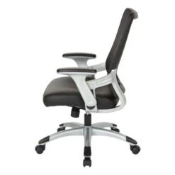Black Mesh Back Manager's Office Chair With Silver Frame - Black Mesh 24 Black Mesh Back Manager's Office Chair With Silver Frame - Black Mesh -Felloweis Store 07894743 8752 4e89 a507 23f72f95140e