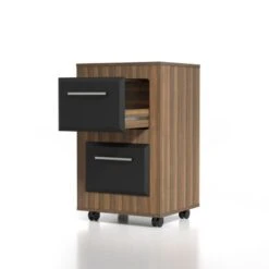 DH BASIC Urban Two-Drawer Mobile File Cabinet With Iron Bar Pulls By Denhour - Light Walnut 20 DH BASIC Urban Two-Drawer Mobile File Cabinet With Iron Bar Pulls By Denhour - Light Walnut -Felloweis Store 07d8ae05 03ec 44c9 a099 8cbec8964a73