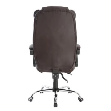 Porthos Home Jett Executive Office Chair, Reclining Backrest, Retractable Footrest - Brown 15 Porthos Home Jett Executive Office Chair, Reclining Backrest, Retractable Footrest - Brown - Image 15