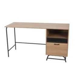 Light Oak Finish Computer Table Home Office Desk - 29.25" H X 55.25" W X 21.75" D - Oak -Felloweis Store 0950bed0 7377 45f9 ba3c 7533a36d0842