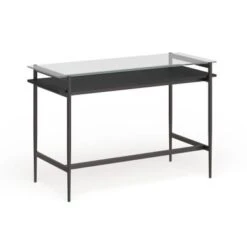 Eaton Desk - Brass 36" With Faux Marble Shelf -Felloweis Store 0984377d 44c6 4989 bd24 eec4fd69c371