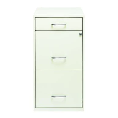 Space Solutions 18" Deep 3 -drawer Organizer File Cabinet, Off-White - Off-White 2 Space Solutions 18" Deep 3 -drawer Organizer File Cabinet, Off-White - Off-White - Image 2
