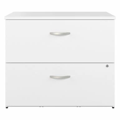 Studio A 2 Drawer Lateral File Cabinet By Bush Business Furniture - White 16 Studio A 2 Drawer Lateral File Cabinet By Bush Business Furniture - White - Image 16