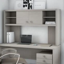 Echo 60W Hutch From Office By Kathy Ireland - Pure White/Modern Gray 35 Echo 60W Hutch From Office By Kathy Ireland - Pure White/Modern Gray -Felloweis Store 099c3105 9c03 4d73 a189 54e21ab054c7