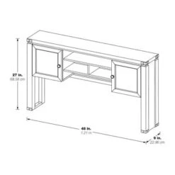 Baton Rouge Hutch (Desk Sold Separately) - Brushed Walnut -Felloweis Store 0bfe7d02 d22b 45e2 bde6 de76c3f8c2ef