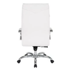 Deluxe High Back Executive Chair With Polished Aluminum Base And Padded Arms - White 16 Deluxe High Back Executive Chair With Polished Aluminum Base And Padded Arms - White -Felloweis Store 0c85e8c4 683f 4568 b4f0 6fff4a59e2fa