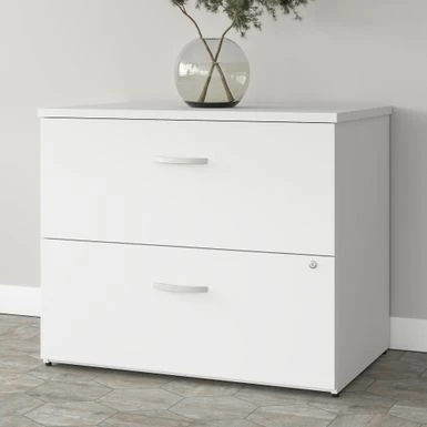 Studio A 2 Drawer Lateral File Cabinet By Bush Business Furniture - White 1 Studio A 2 Drawer Lateral File Cabinet By Bush Business Furniture - White