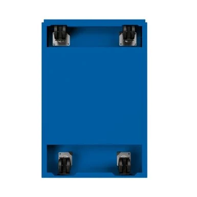 Hirsh 20-inch Commercial Mobile Pedestal Blue 3-Drawer File Cabinet - Blue 4 Hirsh 20-inch Commercial Mobile Pedestal Blue 3-Drawer File Cabinet - Blue - Image 4