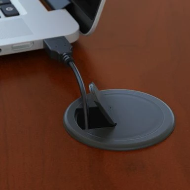 Series C 72W U Shaped Desk With Drawers By Bush Business Furniture - Natural Cherry/Graphite Gray 4 Series C 72W U Shaped Desk With Drawers By Bush Business Furniture - Natural Cherry/Graphite Gray - Image 4