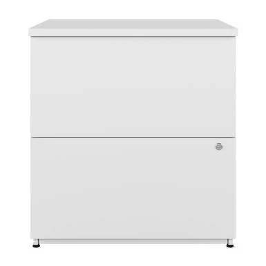 Logan 28W 2 Drawer Lateral File Cabinet By Bestar - Silver Maple 3 Logan 28W 2 Drawer Lateral File Cabinet By Bestar - Silver Maple - Image 3