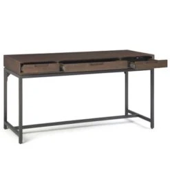 WYNDENHALL Devlin SOLID HARDWOOD Industrial 60 Inch Wide Desk - Walnut Brown 39 WYNDENHALL Devlin SOLID HARDWOOD Industrial 60 Inch Wide Desk - Walnut Brown -Felloweis Store 0f35b936 a139 45ee bdbb 8500c3a24230