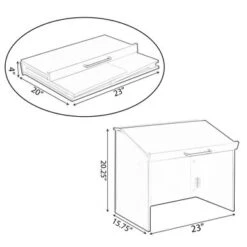 Foldable Tabletop Portable Podium, For Church, School, Office, Or Home - Cherry -Felloweis Store 101cc264 a686 4131 bf79 a5216d1435cd