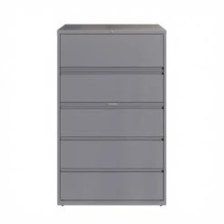 Hirsh 42 In Wide, 5 Drawer, HL8000 Series, Arctic Silver - Grey -Felloweis Store 144a320d 976b 42f8 883f 8faef2f1106f