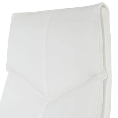 Deluxe High Back Executive Chair With Polished Aluminum Base And Padded Arms - White 11 Deluxe High Back Executive Chair With Polished Aluminum Base And Padded Arms - White - Image 11
