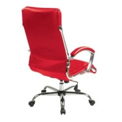 Executive Office Chair With Padded Arms In Faux Leather - White 37 Executive Office Chair With Padded Arms In Faux Leather - White -Felloweis Store 1550e41b 22ba 4056 9867 22440ba2c28b