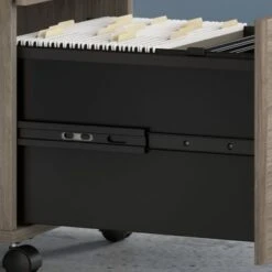 Hybrid 2 Drawer Mobile File Cabinet By Bush Business Furniture - Black Walnut -Felloweis Store 16b79656 5382 4704 9351 7db5e4e7045d