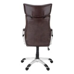 Office Chair/ Adjustable Height/ Swivel/ Ergonomic/ Armrests/ Computer Desk/ Work/ Metal/ Pu Leather Look/ Brown/ Grey/ Contemporary/ Modern -Felloweis Store 178d0659 644e 493b 90ce ba55ed6fd2db