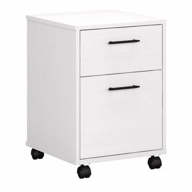 Key West 2 Drawer Mobile File Cabinet By Bush Furniture - Pure White Oak 3 Key West 2 Drawer Mobile File Cabinet By Bush Furniture - Pure White Oak - Image 3