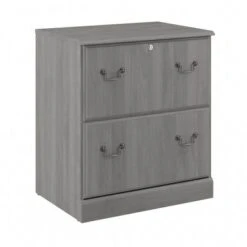 Bush Furniture Saratoga Lateral File Cabinet In Harvest Cherry - Grey -Felloweis Store 17e76e4a ca40 4b5c a5ab 86211076921f