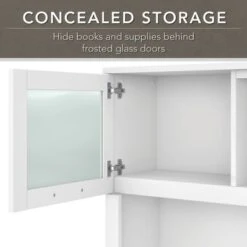 Somerset 60W L Shaped Desk With Hutch And 5 Shelf Bookcase In Ash Gray - Platinum Gray 31 Somerset 60W L Shaped Desk With Hutch And 5 Shelf Bookcase In Ash Gray - Platinum Gray -Felloweis Store 193aaba1 0fb4 429f bc83 aa0820813385