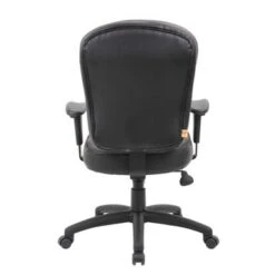 Boss Black Leather Task Chair W/ Adjustable Arms - Black 8 Boss Black Leather Task Chair W/ Adjustable Arms - Black -Felloweis Store 1af07b0e 50c7 43f7 9a8c d048ef4b11f2