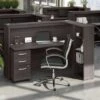 Studio C 72W Cubicle Desk With Drawers By Bush Business Furniture - Storm Gray