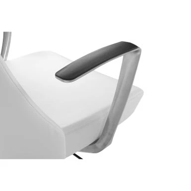 High Back Office Chair With Antimicrobial Fabric - Steel 10 High Back Office Chair With Antimicrobial Fabric - Steel - Image 10