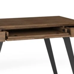 WYNDENHALL Mitchell SOLID ACACIA WOOD Modern Industrial 44 Inch Wide Small Desk - Rustic Natural -Felloweis Store 1bc4d5d9 75d2 4064 bac4 43e7ec8b21bd