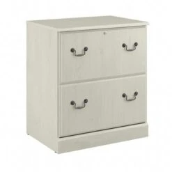 Bush Furniture Saratoga Lateral File Cabinet In Harvest Cherry - Grey -Felloweis Store 1bc7541a 941d 4a32 b1f5 773d25f9f94f