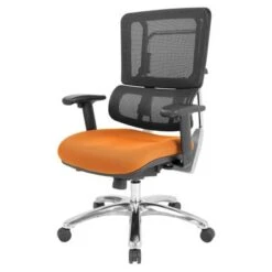 Black Mesh Back With Custom Fabric Seat And Chrome Base - Black Vinyl -Felloweis Store 1bd03978 a40c 4732 b0a7 883040fe2abf