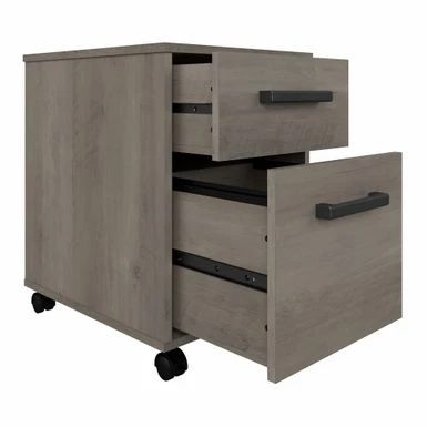 City Park 2 Drawer Mobile File Cabinet By Kathy Ireland Home - Driftwood Gray 9 City Park 2 Drawer Mobile File Cabinet By Kathy Ireland Home - Driftwood Gray - Image 9