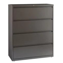 Hirsh 42-in Wide HL8000 Series 4 Drawer Lateral File Cabinet, Medium Tone - Medium Tone - Legal