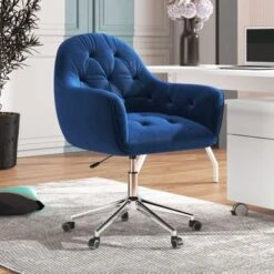 Hernals 32-36 Inch Velvet Contemporary Tufted Adjustable Home Office Chair By Corvus - Blue 23 Hernals 32-36 Inch Velvet Contemporary Tufted Adjustable Home Office Chair By Corvus - Blue -Felloweis Store 1d6794b5 e8d8 4ca1 ba91 7bd91223d535