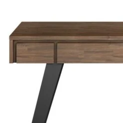 WYNDENHALL Mitchell SOLID ACACIA WOOD Modern Industrial 44 Inch Wide Small Desk - Rustic Natural -Felloweis Store 1e7993d8 cdf1 4ab8 b09e f2cb910e013a