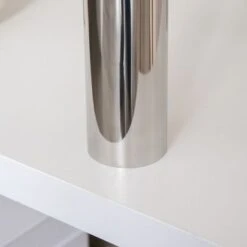 HOMCOM L-Shaped Rotating Computer Desk Home Office Study Workstation With Storage Shelves, Cabinet And Drawer For Home & Office - White -Felloweis Store 1f23986f b802 442a 9bcd a1b47d7b16a0