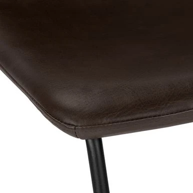 Office Chair/ Bar Height/ Standing/ Computer Desk/ Work/ Pu Leather Look/ Metal/ Brown/ Black/ Contemporary/ Modern 7 Office Chair/ Bar Height/ Standing/ Computer Desk/ Work/ Pu Leather Look/ Metal/ Brown/ Black/ Contemporary/ Modern - Image 7