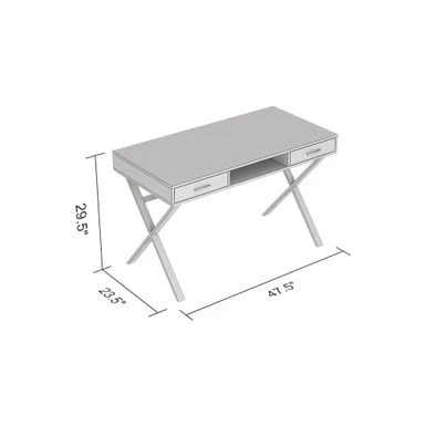 Computer Desk 47L Brown Reclaimed Wood 2 Drawers 1 Shelf Black Metal - Reclaimed - Brown 4 Computer Desk 47L Brown Reclaimed Wood 2 Drawers 1 Shelf Black Metal - Reclaimed - Brown - Image 4