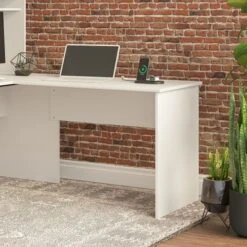 Cabot Desk Return By Bush Furniture - White