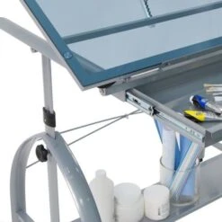 Studio Designs Avanta Glass Top Silver Drafting Table With Storage - Silver - Painted 13 Studio Designs Avanta Glass Top Silver Drafting Table With Storage - Silver - Painted -Felloweis Store 2222995c cdc9 4f73 8e04 ad3fabd0dd57